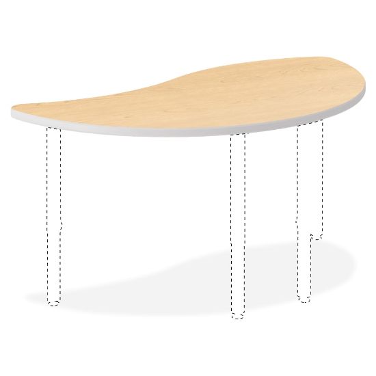 Picture of HON Build Series Wisp-Shape Table Top, 1 1/8inH x 54inW x 30inD, Maple