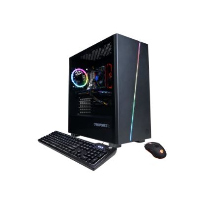 Picture of CyberPowerPC Gamer Xtreme GXI1270V2 - Mid tower - Core i5 10400F / up to 4.3 GHz - RAM 8 GB - SSD 500 GB - NVMe - GF GTX 1650 SUPER - Gigabit Ethernet - 802.11a/b/g/n/ac - Win 10 Home 64-bit - monitor: none - black