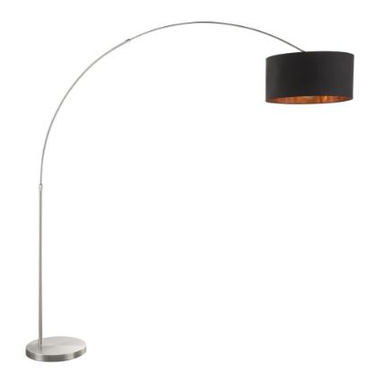 Picture of Lumisource Salon Contemporary Floor Lamp, Satin Nickel/Black/Copper