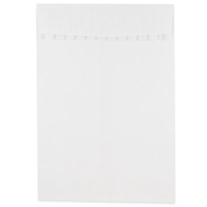 Picture of JAM Paper Open-End Envelopes, 6-1/2in x 9-1/2in, Peel & Seal Closure, White, Pack Of 500 Envelopes