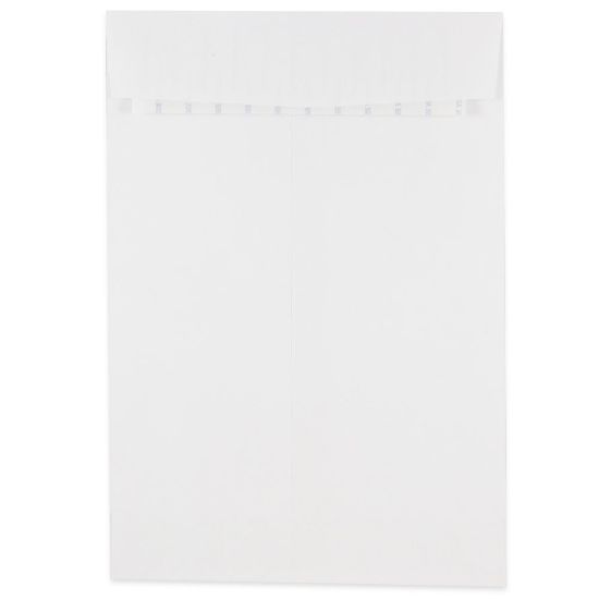 Picture of JAM Paper Open-End Envelopes, 6-1/2in x 9-1/2in, Peel & Seal Closure, White, Pack Of 500 Envelopes