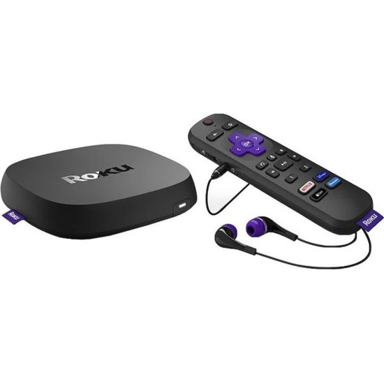 Picture of Roku Ultra 4K/HDR/Dolby Vision Streaming Device And Voice Remote Pro With Rechargeable Battery, Black