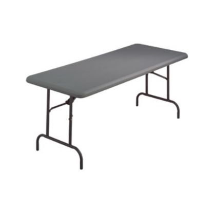 Picture of Iceberg Indestruc-Tables Too 1200 Series Folding Table, Rectangular, Charcoal