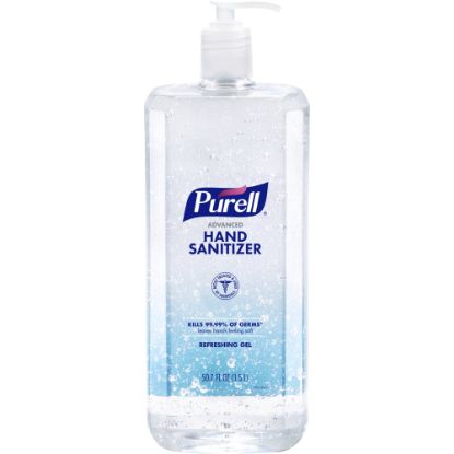 Picture of PURELL Advanced Hand Sanitizer Refreshing Gel, Clean Scent, 1.5 Liter Pump Bottle