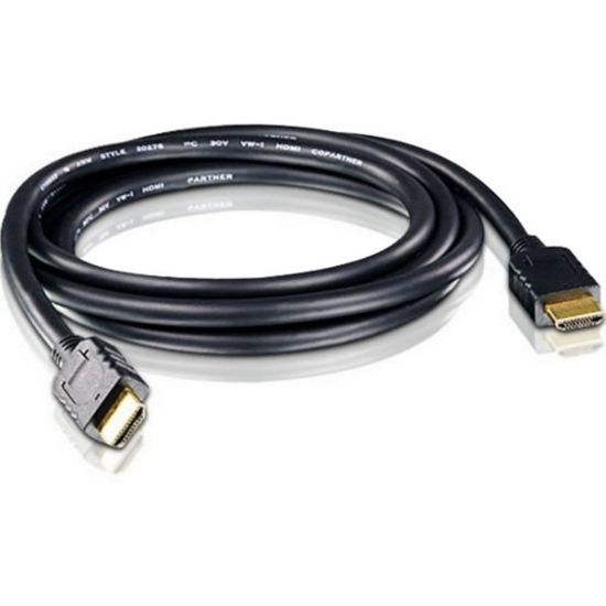 Picture of ATEN HDMI Audio/Video Cable - 49.21 ft HDMI A/V Cable for Audio/Video Device, Switch - First End: HDMI 1.4 Digital Audio/Video - Male - Second End: HDMI 1.4 Digital Audio/Video - Male - Supports up to 1920 x 1080