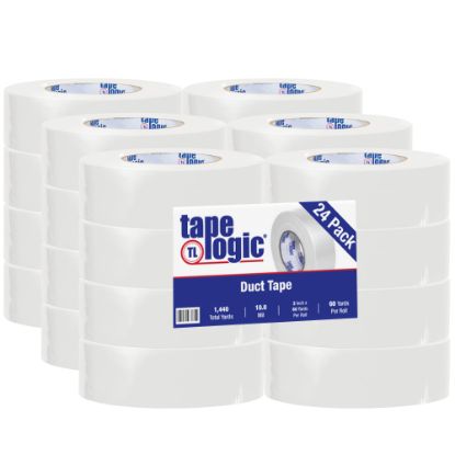 Picture of Tape Logic Color Duct Tape, 3in Core, 2in x 180ft, White, Case Of 24