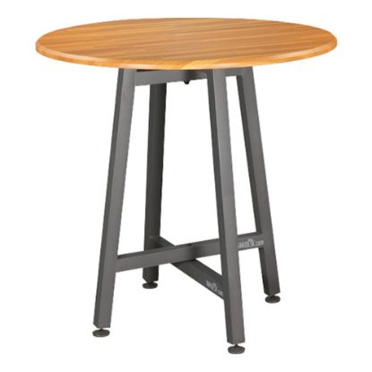 Picture of Vari Standing Round Table, Butcher Block