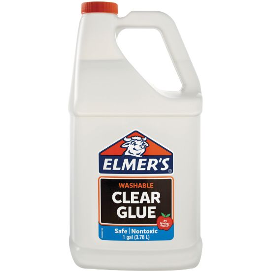 Picture of Elmers Clear Washable School Glue, 1 Gallon, Pack Of 2 Jugs