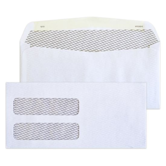 Picture of Healthcare 4-1/8in X 8-7/8in Medical Billing Statement Envelopes, Left Side Double-Window, Gum Seal, White, Pack of 1000