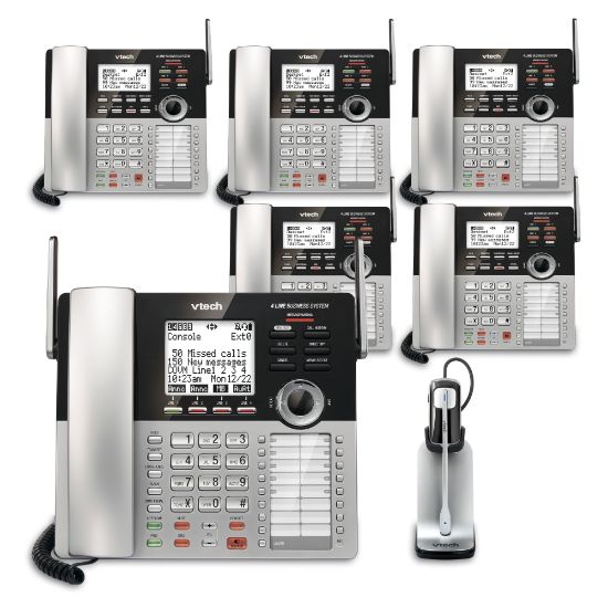 Picture of VTech CM18445 4-Line Small Business Office Phone System, 5-In-1 Bundle