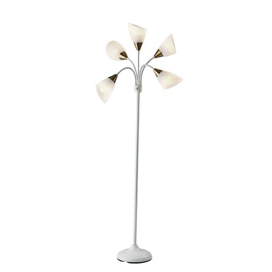 Picture of Adesso Simplee 5-Light Floor Lamp, 67inH, White