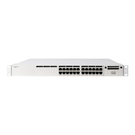 Picture of Meraki 24-port Gbe UPoE Switch - 24 Ports - Manageable - 3 Layer Supported - Modular - 1100 W Power Consumption - Twisted Pair, Optical Fiber - 1U High - Rack-mountable