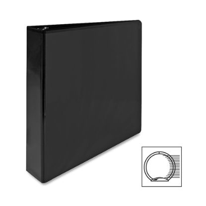 Picture of Sparco Premium View 3-Ring Binder, 1 1/2in Round Rings, 96% Recycled, Black