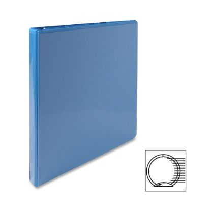 Picture of Sparco Premium View 3-Ring Binder, 1/2in Round Rings, 96% Recycled, Light Blue