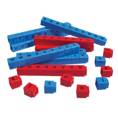 Picture of UNIFIX CVC Letter Cubes, Grades Kindergarten - 4, Pack Of 90