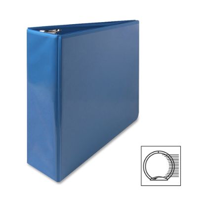 Picture of Sparco Premium View 3-Ring Binder, 3in Round Rings, 96% Recycled, Light Blue