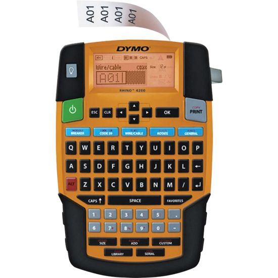 Picture of Dymo Rhino 4200 Soft Case Labelmaker Kit, Yellow/Black