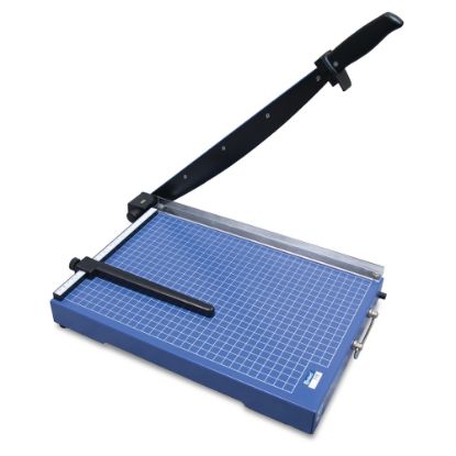 Picture of United Commercial Guillotine Paper Trimmer, 15in, Blue