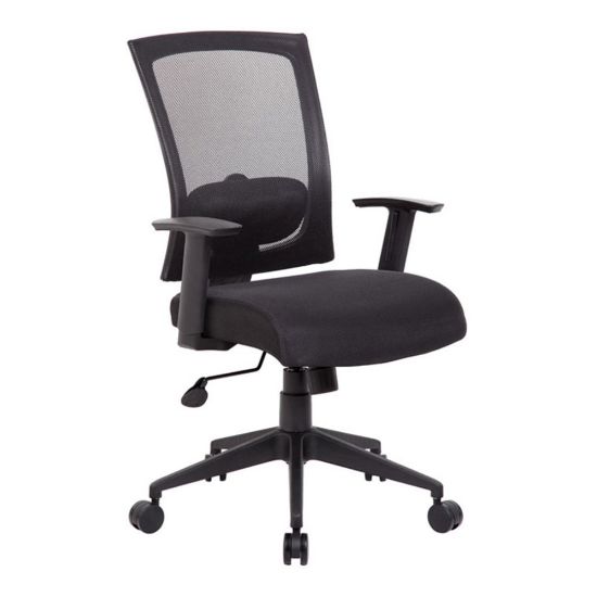 Picture of Boss Office Products Mesh-Back Task Chair, With Antimicrobial Protection, Black