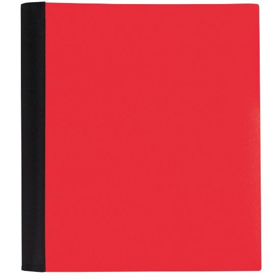 Picture of Office Depot Brand Stellar Notebook With Spine Cover, 8-1/2in x 11in, 5 Subject, College Ruled, 200 Sheets, Red