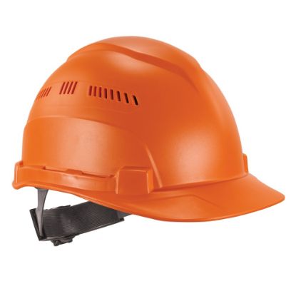 Picture of Ergodyne Skullerz 8966 Lightweight Cap-Style Vented Hard Hat, Orange