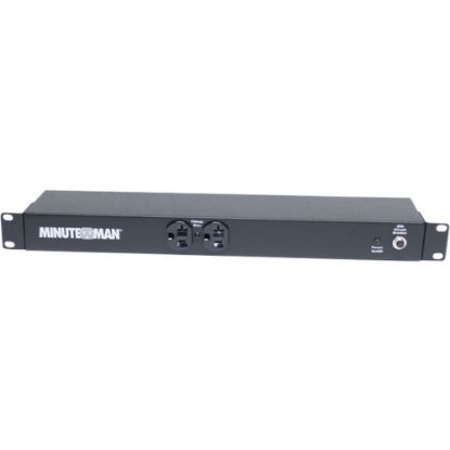 Picture of Minuteman 10-port, 110V/16A, 1U/0U Mount, Locking - NEMA 5-20P - 10 x NEMA 5-15/20R - 120 V AC - 0U/1U - Horizontal/Vertical - Rack-mountable