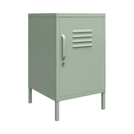 Picture of Ameriwood Home Mission District Metal Locker End Table, 27-3/16inH x 15inW x 15-3/4inD, Green