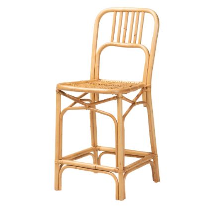 Picture of bali & pari Ivora Counter Stool, Natural Brown