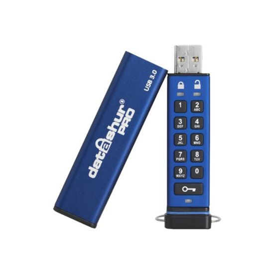 Picture of iStorage datAshur PRO - USB flash drive - encrypted - 4 GB - USB 3.0