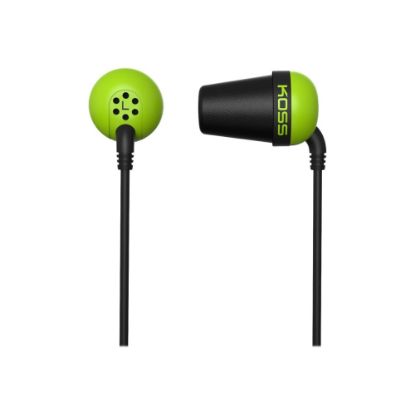 Picture of Koss PLUG - Earphones - in-ear - wired - 3.5 mm jack - noise isolating - green