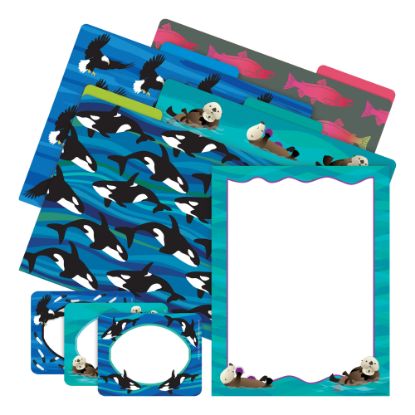 Picture of Barker Creek Get Organized Kit, Letter Size, Sea & Sky Otters