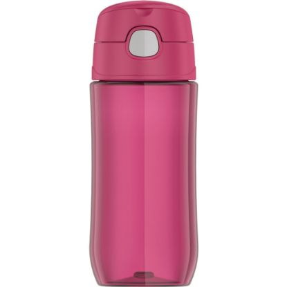 Picture of Thermos Kids Plastic Water Bottle with Spout Lid 16Oz - 16 fl oz - Raspberry - Tritan, Stainless Steel