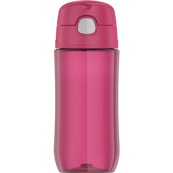 Picture of Thermos Kids Plastic Water Bottle with Spout Lid 16Oz - 16 fl oz - Raspberry - Tritan, Stainless Steel