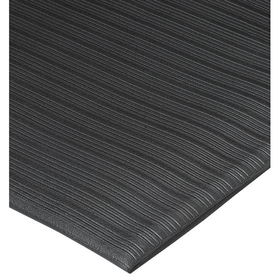 Picture of Genuine Joe Air Step Anti-Fatigue Mat, 3ft x 5ft, Black