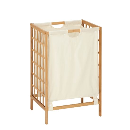 Picture of Honey-Can-Do Knockdown Bamboo Hamper, 25 7/8in, Natural