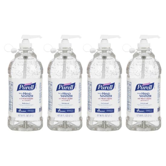 Picture of Gojo Instant Hand Sanitizer, 2 Liter Bottle, Case Of 4 (AbilityOne 6508-01-579-3825)