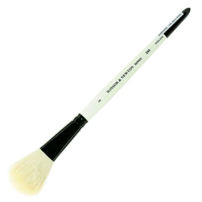 Picture of Winsor & Newton Series 240, Size 3, Wash Bristle, Goat Hair, White