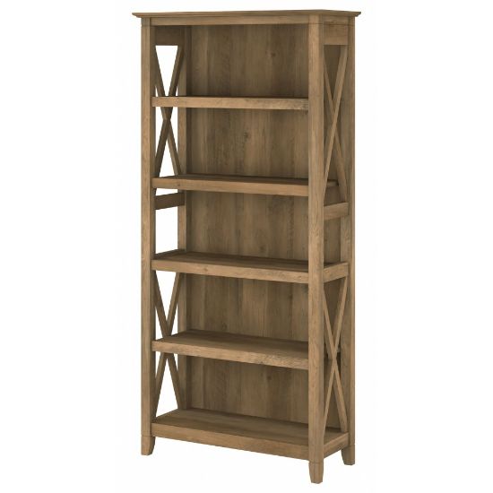 Picture of Bush Business Furniture Key West 66inH 5-Shelf Bookcase, Reclaimed Pine, Standard Delivery