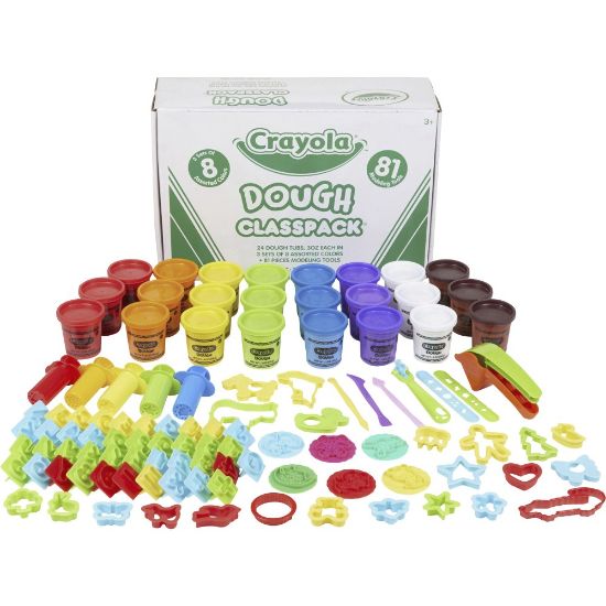 Picture of Crayola Dough And Modeling Tools Classpack, Assorted Colors