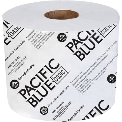 Picture of Georgia-Pacific 2-Ply Toilet Paper, 95% Recycled, 1000 Sheets Per Roll, Pack Of 48 Rolls