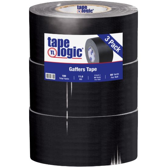 Picture of Tape Logic Gaffers Tape, 3in x 60 Yd., Black, Case Of 3