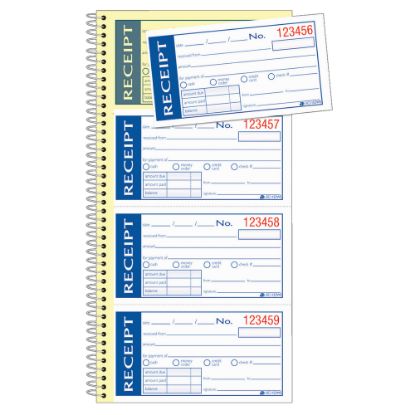 Picture of Adams Write n Stick Receipt Book, 5 1/4in x 11in, 2-Part, Book Of 200 Sets