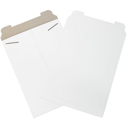 Picture of Partners Brand Stayflats Flat Mailers, 13in x 18in, White, Pack of 100