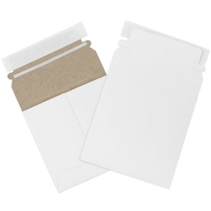 Picture of Partners Brand Self-Seal Stayflats Plus Express Pouch Mailers, 5 1/8in x 5 1/8in, White, Pack of 200