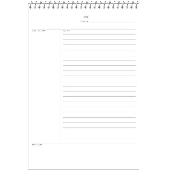 Picture of TOPS FocusNotes Top-Wire Notebook, 8 1/2in x 11in, 70 Sheets, Blue/White