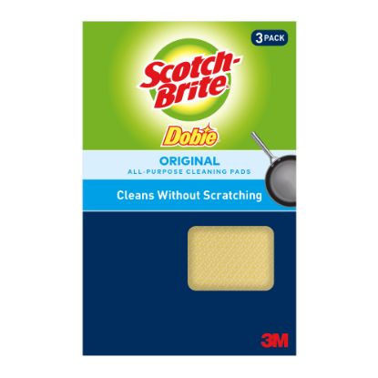 Picture of Scotch-Brite Dobie All-Purpose Cleaning Pad, Yellow, Pack Of 3