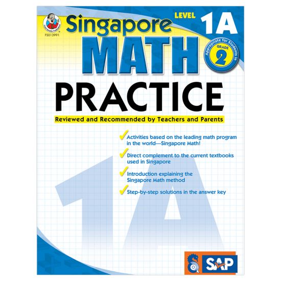 Picture of Carson-Dellosa Singapore Math Practice, Level 1A, Grade 2