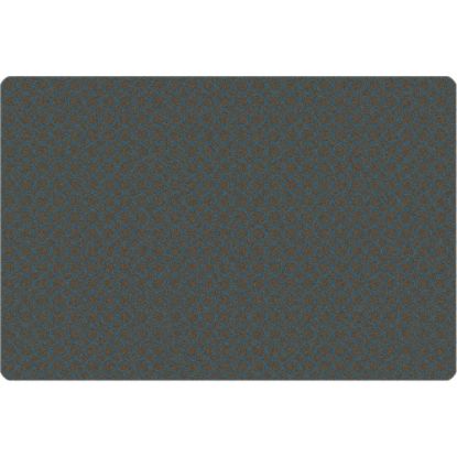 Picture of Carpets for Kids KIDSoft Comforting Circles Tonal Solid Rug, 4" x 6ft, Gray/Blue