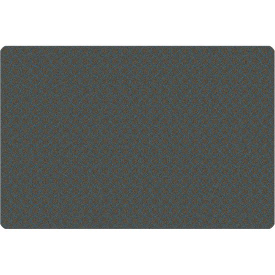 Picture of Carpets for Kids KIDSoft Comforting Circles Tonal Solid Rug, 4" x 6ft, Gray/Blue