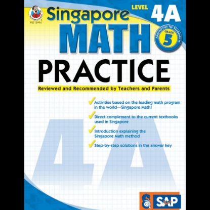 Picture of Common Core Math Practice Workbook, Math Level 4A, Grade 5